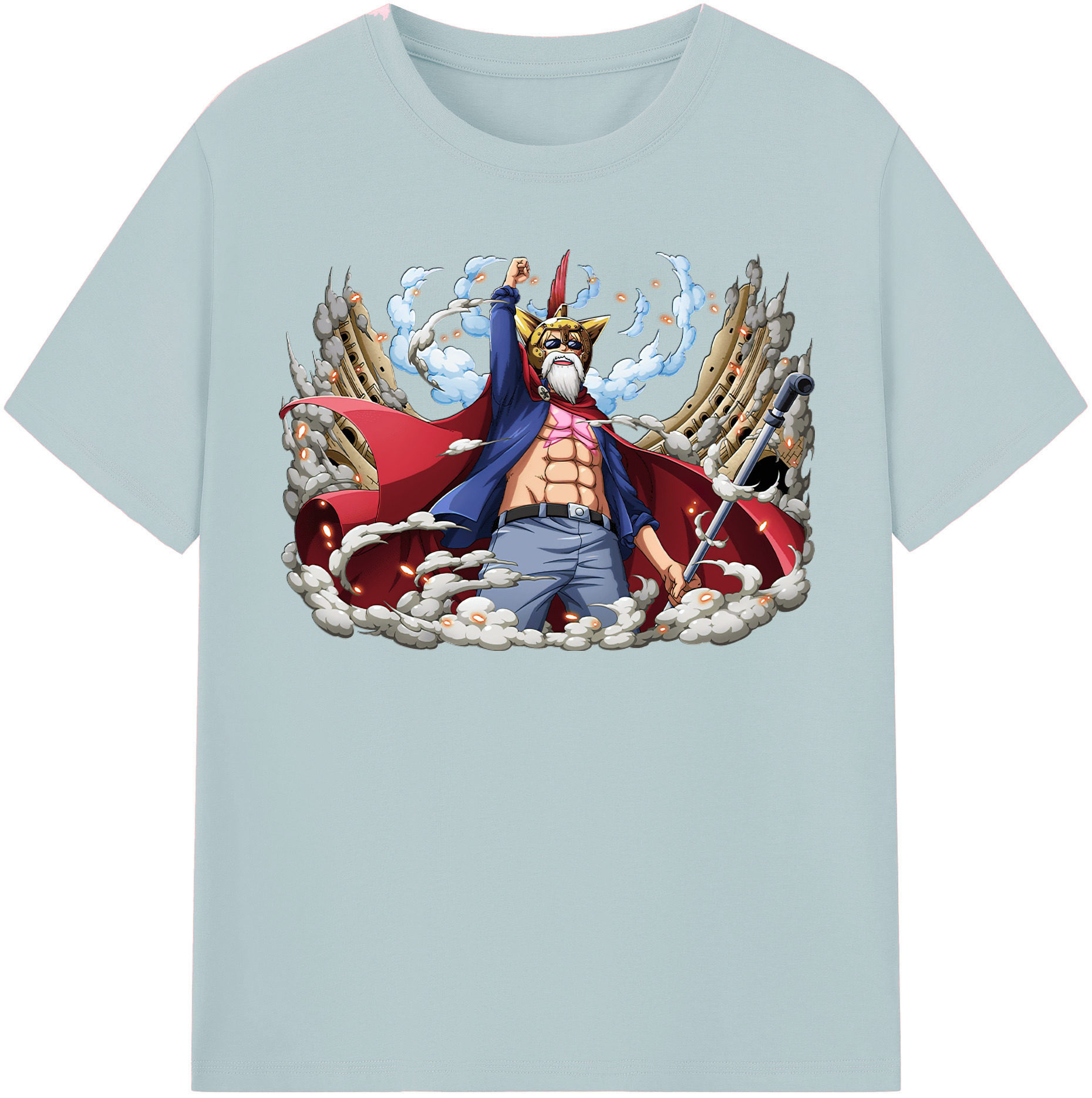 ワンピース モンキー・D・ルフィ ONE PIECE Monkey D. Luffy 綿100％半袖Tシャツ（フロントプリント）